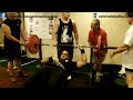 bench press for reps 127.5 kg 281 lbs