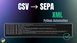 CSV to SEPA XML Converter - Python Banking Automation Tool Demo