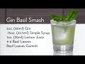 modern classic gin basil smash