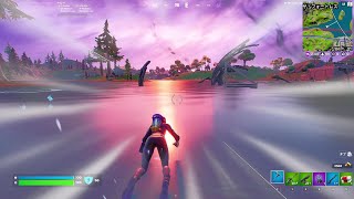 ティルテッド上空から墜落した飛行船、湖の変異点【フォートナイト/Fortnite】