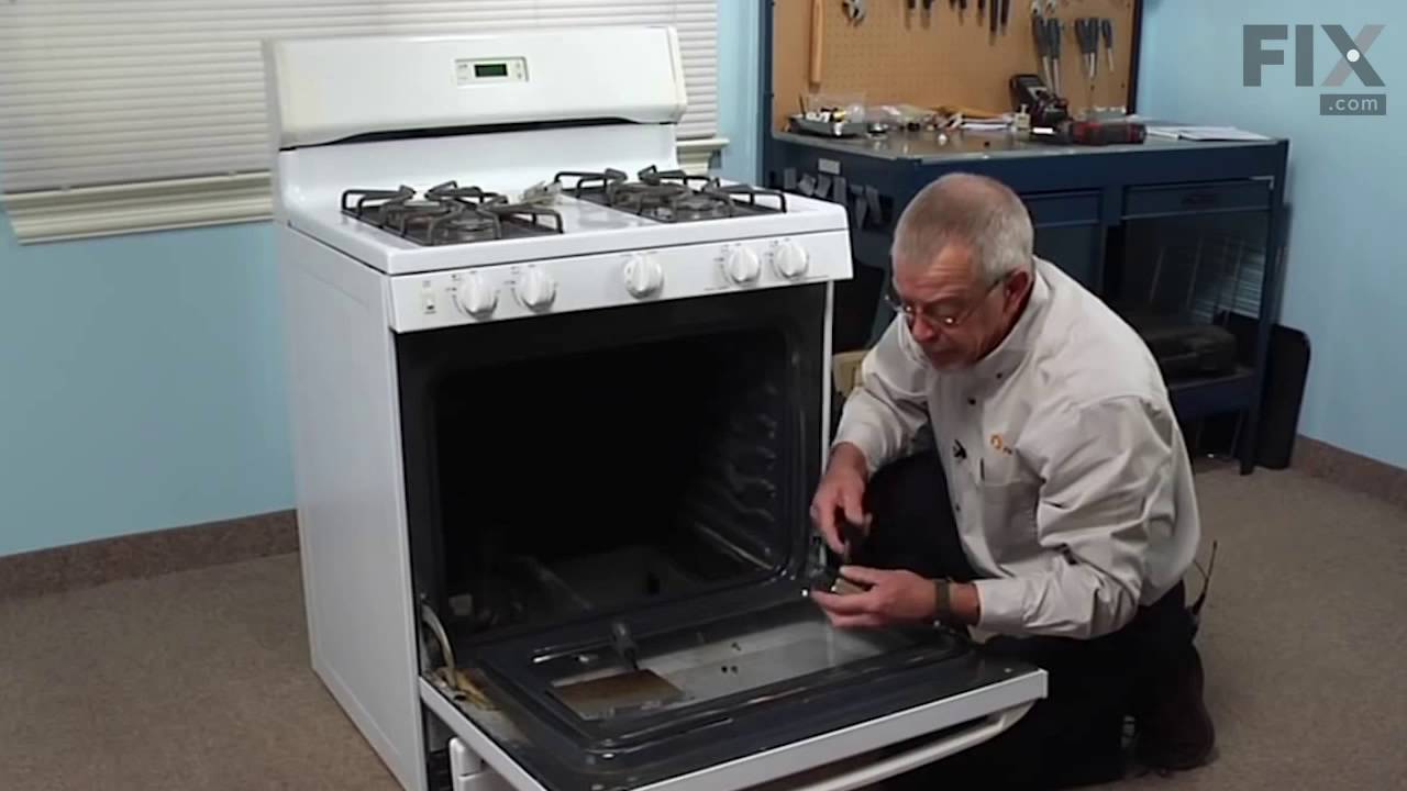 GE Range Repair – How To Replace The Flat Style Oven Igniter Kit - YouTube