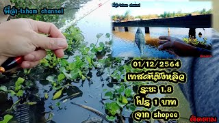 🐠ep.17 ตกชิงหลิวหมายธรรมชาติ  ระยะ 1.8 โปร 1 บาทจาก shopee🐠🐠