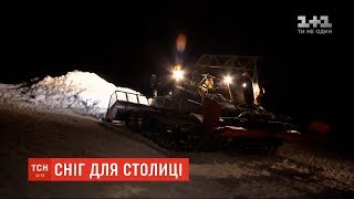 У столицю з Карпат везуть 30 тонн снігу, аби потішити киян зимовими розвагами