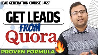 How to Generate Quality Leads from Quora | Lead Generation | #27