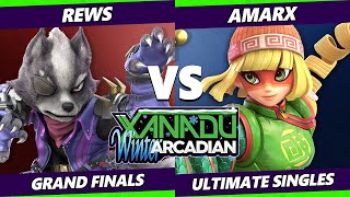 Xanadu Winter Arcadian GRAND FINALS - Rews (Wolf) Vs. AmarX [L] (Min Min) Smash Ultimate - SSBU