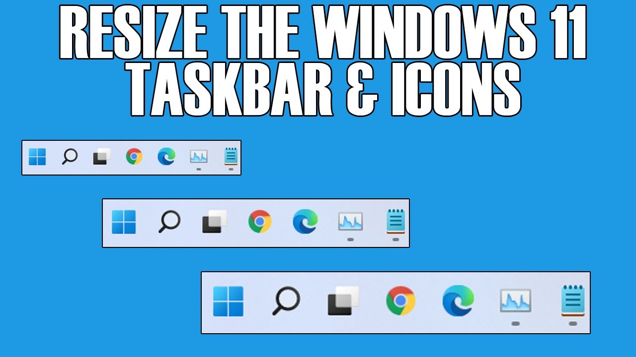 How To Resize The Windows 11 Taskbar And Icons - OnlineComputerTips