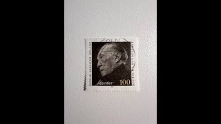 From Rubble to Reform: The Legacy of Konrad Adenauer on a German Stamp (1992)