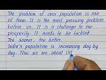 population essay in english essay on population in english population essay writing