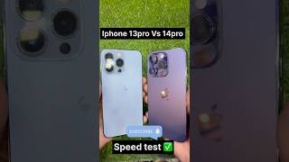 iPhone 13 Pro vs 14 pro speed test ✅#shortsvideo #viralshorts