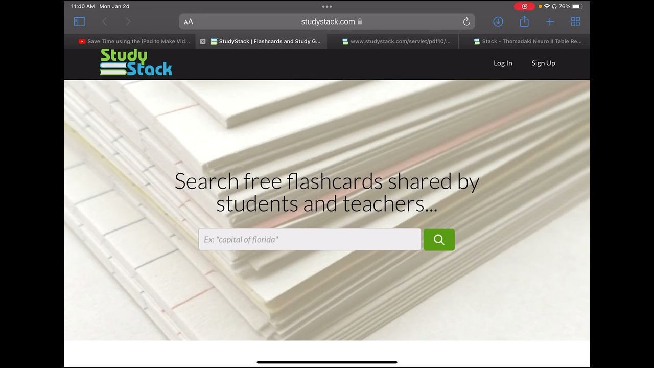 StudyStack Flash Card App Tutorial - YouTube