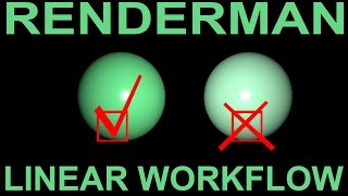Renderman Linear Workflow & Colour Management Tutorial