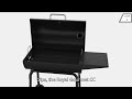 Royal Gourmet® - CC Series 30-Inch Charcoal Barrel Grill with Offset Smoker