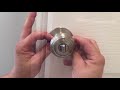 how to install a door knob on an interior pre hung door