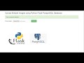 Upload Multiple Images using Python Flask PostgreSQL Database
