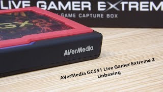 AVerMedia GC551 Live Gamer Extreme 2 Unboxing