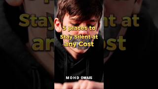 5 places to stay silent at any cost 🤫||#ytshorts #yt #ytshortsindia #ytshort #ytislamic #ytislamic