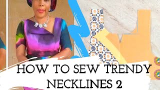 Pattern making \u0026 sewing classic necklines 2