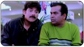 Brahmanandam \u0026 Nagarjuna Shopping Comedy Scene || Manmadhudu Movie