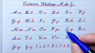 Cursive writing a to z for beginners | Cursive writing abcd | English Cursive handwriting abcd | abc