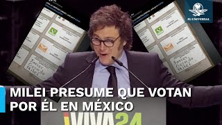 Javier Milei aparece en las boletas de las elecciones 2024 en México