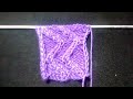 Zig zag knitted design |crochet hub|