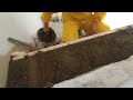 watch an amazing way to level the sizes of stairs with cement and sand to install marble