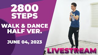 FUN LIVESTREAM WORKOUT • 2800 STEPS • JUNE 04, 2023 • Half Version • WALKING WORKOUT • Keoni Tamayo