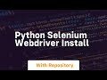 python selenium webdriver install