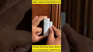 2 Pack Wireless Door Window Alarm, Magnetic Burglar Alert Sensor || DIY for Home Security