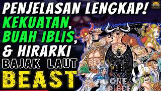 SEMUA TENTANG BAJAK LAUT BEAST! KEKUATAN KRU ELIT, BUAH IBLIS, TINGKATAN KRU BEAST PIRATES ONE PIECE