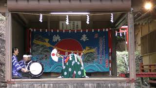 令和二年　豊城稲荷神社例祭　川口神楽奉納（三番叟）