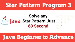 Print Star Patterns in Java || Part 3 || Java Star Pattern Program #java #tutorial #coding