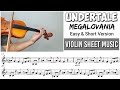 Free Sheet || Megalovania - Undertale || Violin Sheet Music