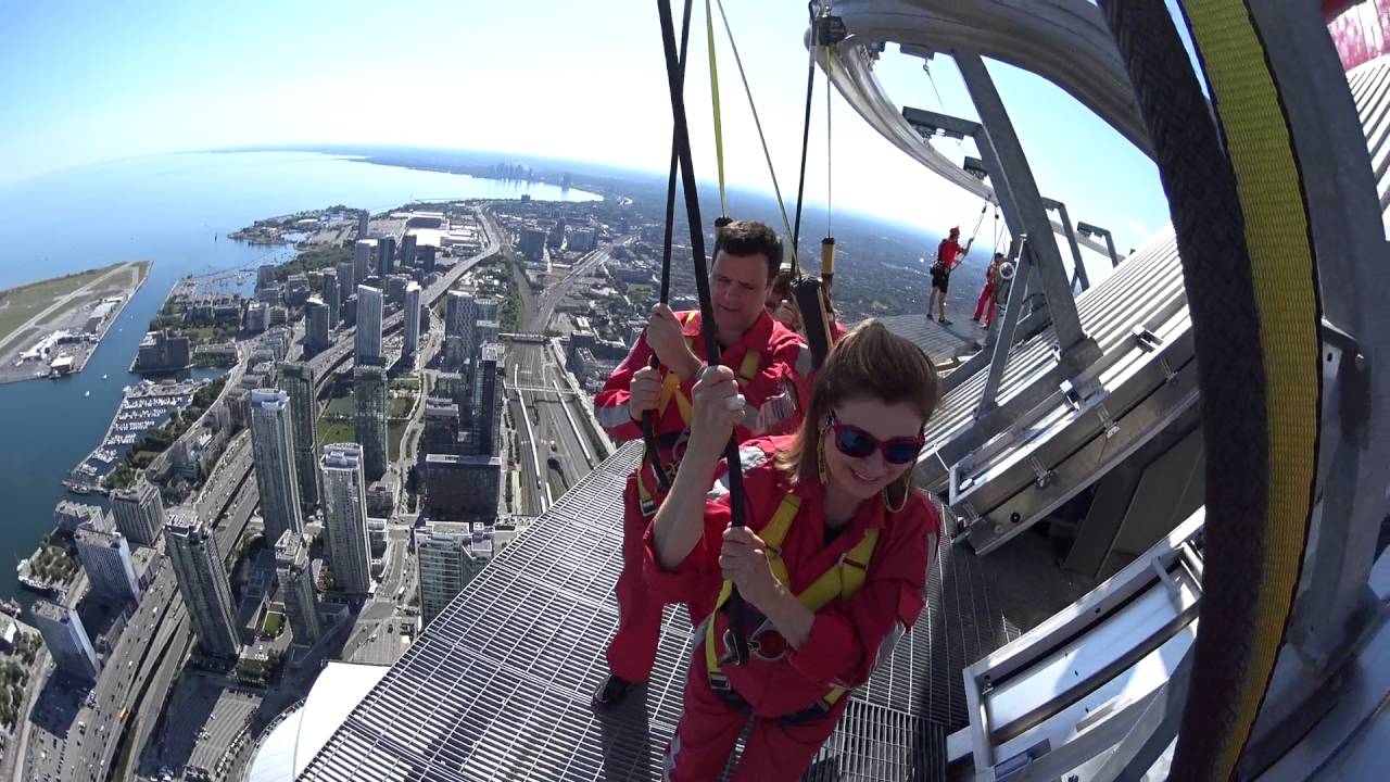 Toronto CN Tower Edge Walk - YouTube