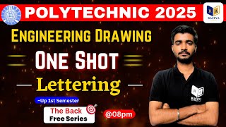 Engineering Graphics Lettering One Shot Video | Up Polytechnic Most Important Question & Solution