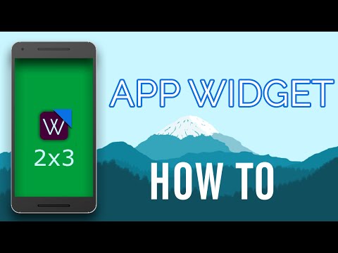 How to make Android Application Widget in Android Studio How to make Android Application Widget in Android Studio
