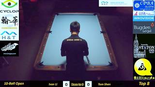 Q9 Billiards Australia 10-ball Open Top 8 Ivan Li vs Tom Shen