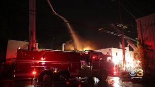 Fire Crews Battle 2-Alarm Fire At Warehouse In Delaware County