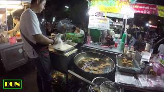 deep-fried shrimp cakes Street Food in Bangkok Thailand