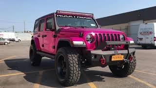 2018 Jeep Wrangler JL Rocky Ridge in Pink Chrome