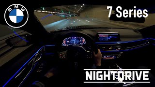 2020 BMW 740d xDrive | AMBIENT LIGHTING | NIGHT DRIVE POV