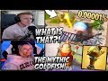 Tfue & Corinna Kopf SHOCKED After Dying To The MYTHIC GOLDFISH In Fortnite! (0.00001% Drop!)