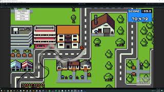 Spritely Driving Prototype 4 - Unity Procedural Generation / Drift Mode