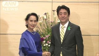 経済発展に向け協力を・・・安倍総理・スー・チー氏会談（13/04/19）