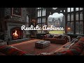 ☔ Rainy Day in a Scottish Castle 🔥 Fireplace, Wind & Rain Sounds for Sleep/Study (No Ads)