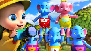 🐘One Elephant Went Out To Play - 👶 THE BEST Song for Children | LooLoo Kids