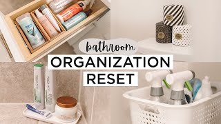 Bathroom Organization RESET | One Year After Getting My Bathroom PROFESSIONALLY Organized