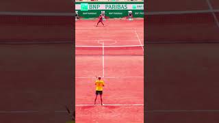 #TopSpin2k25. Salvando punto de break con tremendo saque a la T. #furtivotech #tennis