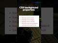 Css background properties. #coding #html #codindia #htmlcss #css#webdeveloper #css3 #webdevelopment