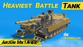 Heaviest Battle Tank Arjun Mark 1A Mark 2 | How it works #tank #tanks